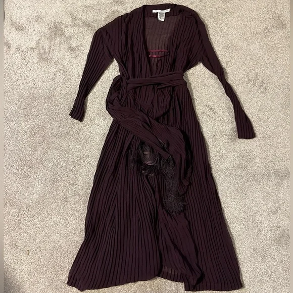 Diane Von Furstenberg NWT TWO Dresses Purple WRAP Dress & Matching SLIP Dress - Picture 8 of 14